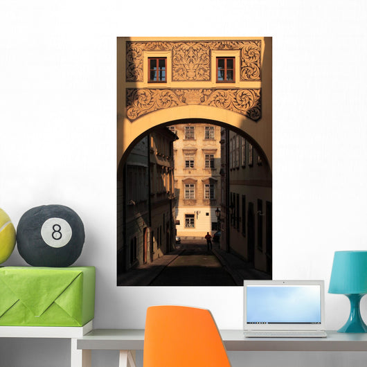 Quiet Historic Street Prague Wall Decal
