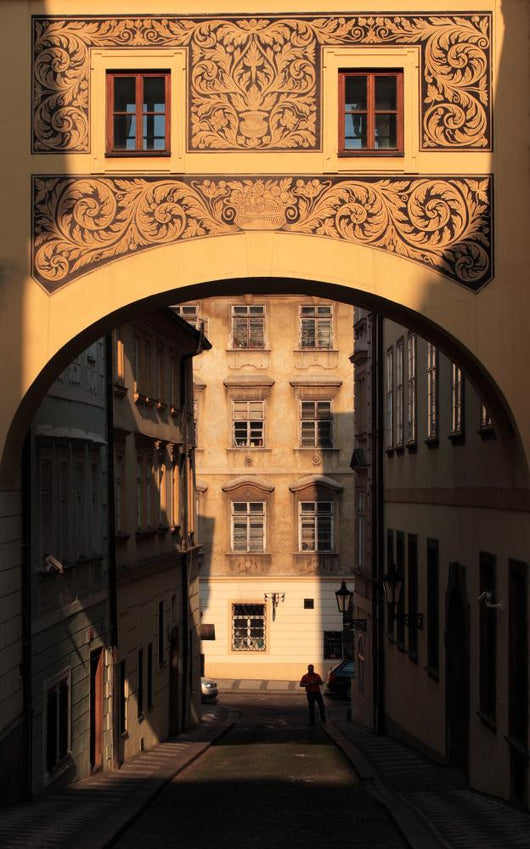 Quiet Historic Street Prague Wall Decal