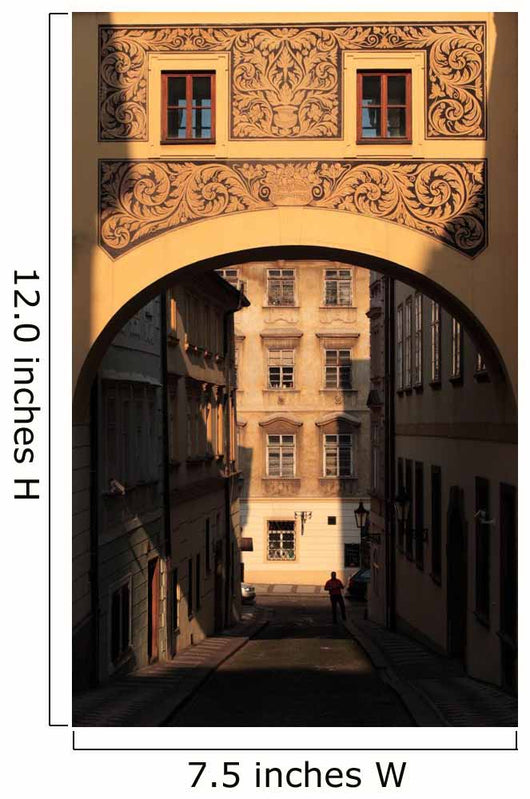 Quiet Historic Street Prague Wall Decal