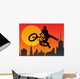 Bicyclist Wall Decal
