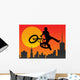 Bicyclist Wall Decal