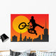 Bicyclist Wall Decal