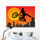Bicyclist Wall Decal