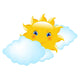 Sun And Cloud Wall Decal
