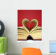 Heart Shaped Book Wall Decal