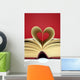 Heart Shaped Book Wall Decal
