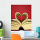 Heart Shaped Book Wall Decal