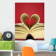 Heart Shaped Book Wall Decal