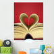 Heart Shaped Book Wall Decal