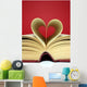 Heart Shaped Book Wall Decal