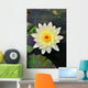 White Lotus Flower Wall Decal