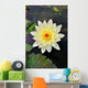 White Lotus Flower Wall Decal