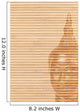 Buddha Bamboo Mat Vertical Wall Decal