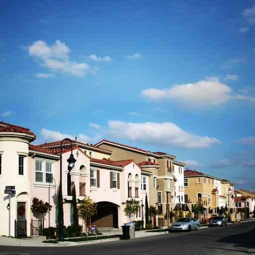 Modern Houses And Sky Wall Decal
