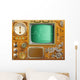 Industrial Steampunk Media Player Wall Decal