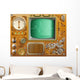 Industrial Steampunk Media Player Wall Decal