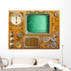 Industrial Steampunk Media Player Wall Decal