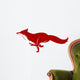 Running Fox Icon Wall Decal