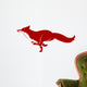 Running Fox Icon Wall Decal