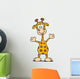 Happy Cartoon Giraffe Wall Decal