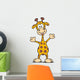 Happy Cartoon Giraffe Wall Decal