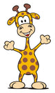 Happy Cartoon Giraffe Wall Decal