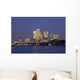 Canary Wharf Night Financial Wall Decal
