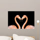 Loving Pink Flamingos Wall Decal