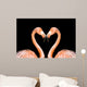 Loving Pink Flamingos Wall Decal