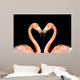 Loving Pink Flamingos Wall Decal