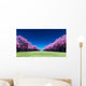 Row of Cherry Blossoms Wall Decal