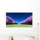Row of Cherry Blossoms Wall Decal