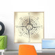Compass Rose Form Stamp Wall Decal
