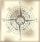 Compass Rose Form Stamp Wall Decal