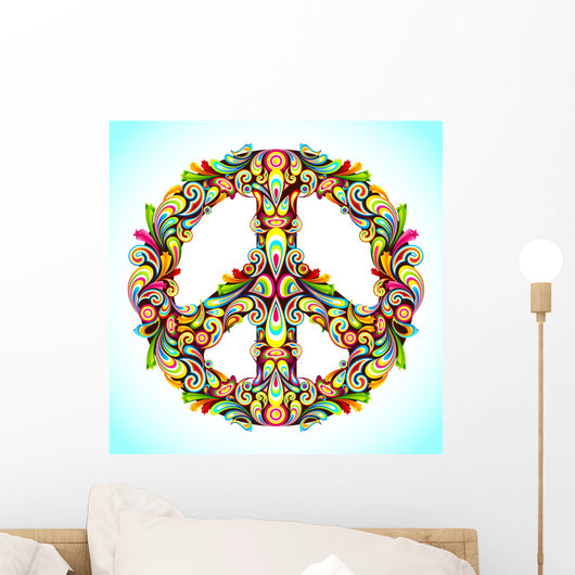 Colorful Peace Wall Decal