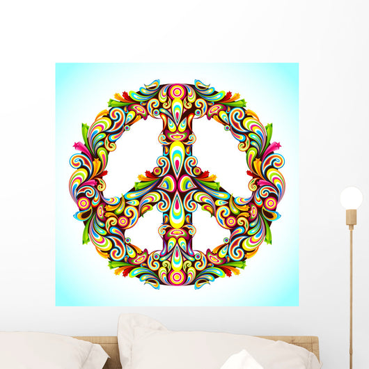 Colorful Peace Wall Decal