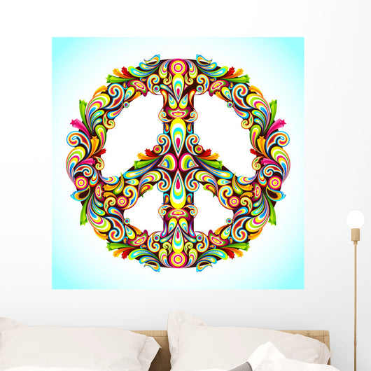 Colorful Peace Wall Decal