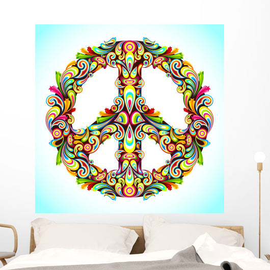 Colorful Peace Wall Decal