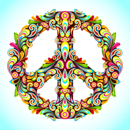 Colorful Peace Wall Decal
