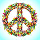 Colorful Peace Wall Decal