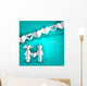 White Paper Man And Woman Wall Decal