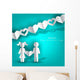 White Paper Man And Woman Wall Decal