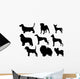 Dog Bree Silhouettes Wall Stickers Wall Decal