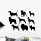 Dog Bree Silhouettes Wall Stickers Wall Decal