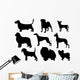 Dog Bree Silhouettes Wall Stickers Wall Decal