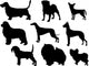Dog Bree Silhouettes Wall Stickers Wall Decal