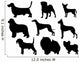 Dog Bree Silhouettes Wall Stickers Wall Decal