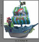 Pirate Ship With Pirate Wall Decal