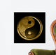 Yin And Yang Symbol Coin Wall Decal