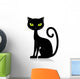 Cartoon Black Cat Wall Decal